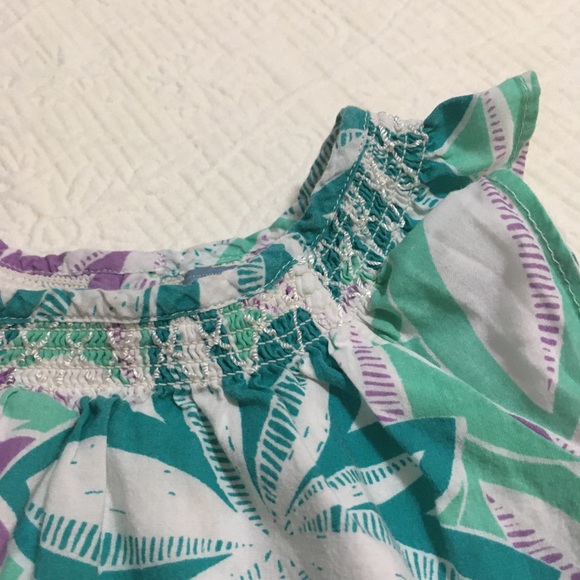6-12m (5/$20) Gap Smocked Summery Cotton Top - Picture 2 of 4
